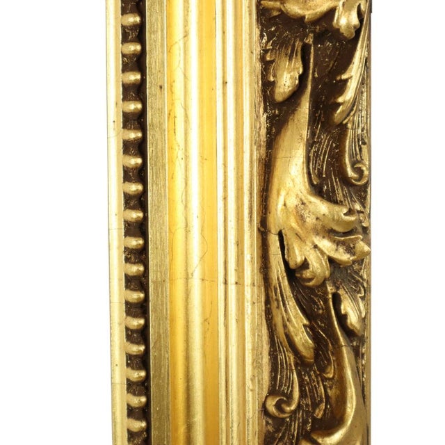Antique Baroque Style Gold Leaf Gilded Pine Frame For Sale - Image 14 of 18
