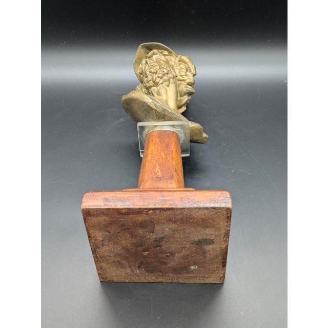 Metal Antique "Grand Tour" Spelter Bust: Spartan King Menelaus For Sale - Image 7 of 11