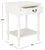 Traditional Whitney 1 Drawer Accent Table in White For Sale - Image 3 of 9