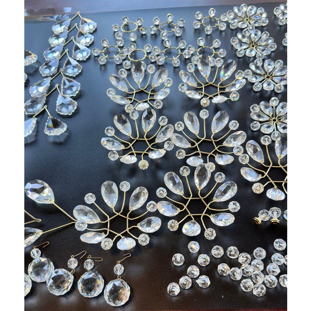 1980s Art Nouveau Schonbek Swarovski Primrose Crystal 14 Light Chandelier For Sale - Image 10 of 11