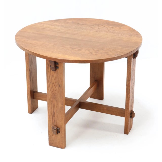 Magnificent and rare Art Deco Haagse School coffee table. Design by J.C. Le Cointre Den Haag. Striking Dutch design from...