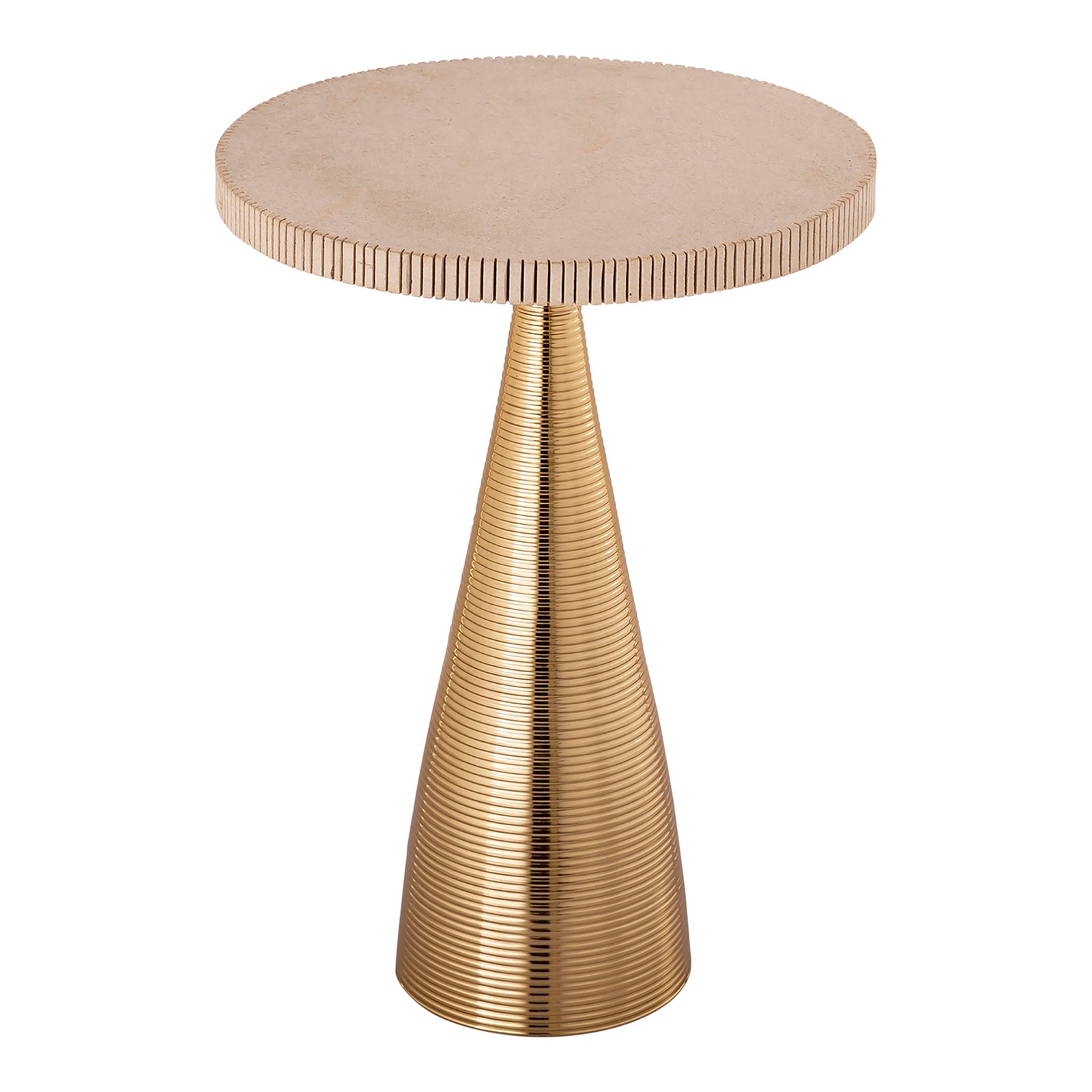 Celeste Ribbed Side Table | Chairish