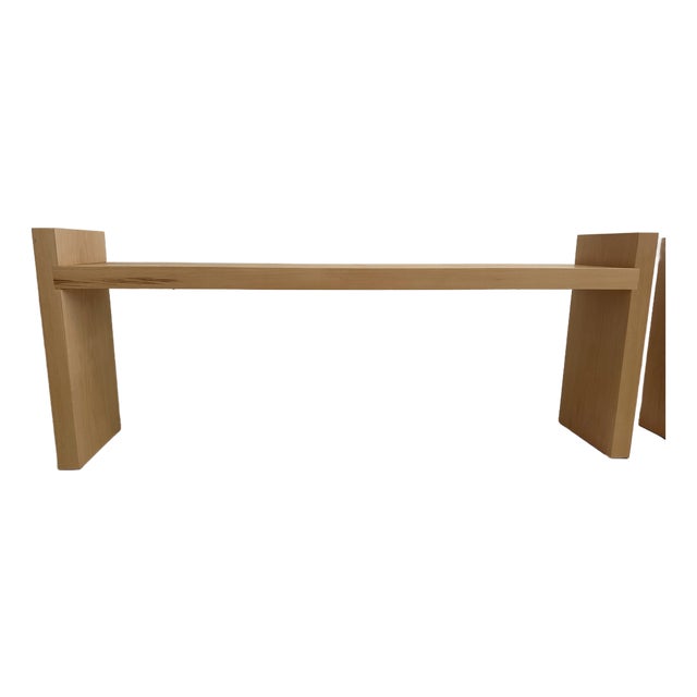 Custom Beech Wood Bench For Sale