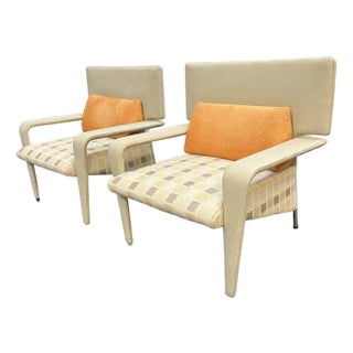 II Loft Italian Mind Lounge Armchairs, Pair For Sale