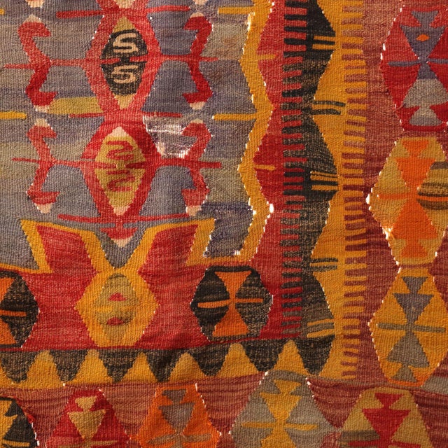 Antique Kilim Wool Rug, Turkey For Sale - Image 5 of 13