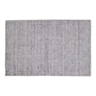 Modern Indian Handloom Wool/Bamboo Rug, 10'x14' For Sale