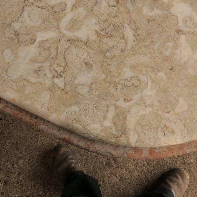 2-Tone Travertine Coffee Table For Sale - Image 6 of 18