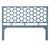 Coastal Honeycomb Standard Bed King, Regatta Blue For Sale - Image 3 of 6