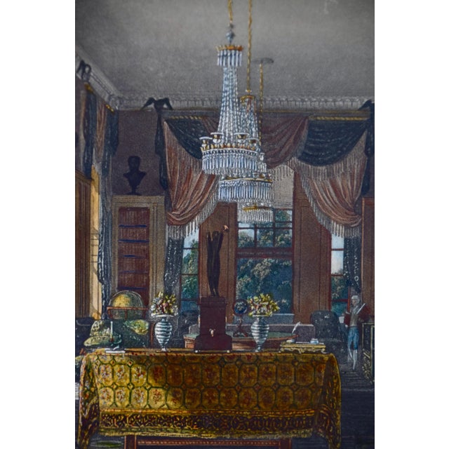 Four 19th Century Hand-Colored Engravings Depicting English Royal Residences by Charles Wild, 1816 For Sale - Image 9 of 12