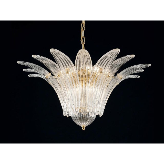 Not Yet Made - Made To Order Italian Palmette Murano Glass Chandelier by Fabio LTD For Sale - Image 5 of 7