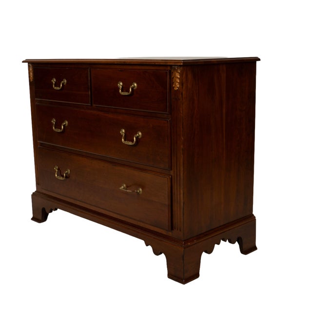 1990s Ethan Allen Regent’s Park Cherry Chest of Drawers Dresser W/ Brass Pulls For Sale - Image 14 of 18