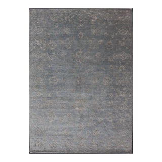 Hand-Knotted Wool Rug by Keivan Woven Arts, Floral Design, 6' X 9' For Sale