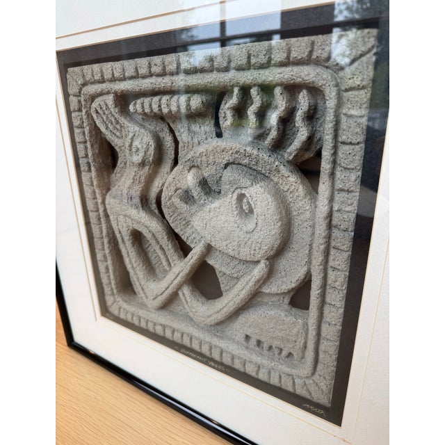 A limited-edition, substantial concrete wall relief titled “Different Voices” by American sculptor Ralph Prata, numbered...