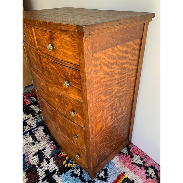 Antique Tiger Oak 6 Drawer Dresser Chairish