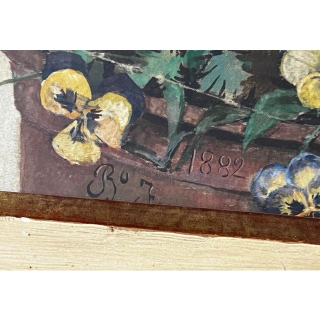 Late 19th Century Bernardo Ferrándiz Bádenes, Fan, Valencia, Málaga, 1882, Oil on Silk, Framed, Set of 2 For Sale - Image 5 of 14