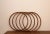 A set of 5 German mid-century same sized beech wooden hula hoop or gymnastic rings. Diameter: 60 cm 2,5 cm x 2,5 cm thick