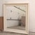 Antique White Vintage Antique White Solid Wood Framed Mirror With Natural Knotting Grain. For Sale - Image 8 of 14