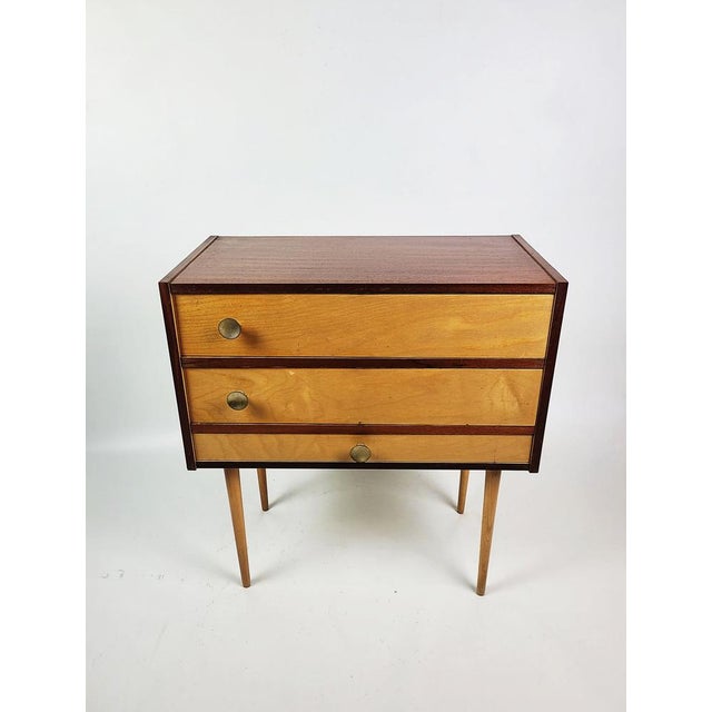 1970s Vintage Nightstand in Wood, 1970s For Sale - Image 5 of 14