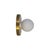 Not Yet Made - Made To Order Globe Sconce Brushed Brass, 3 Inch Glass Globe, by Research.Lighting, Modern, Minimal For Sale - Image 5 of 6