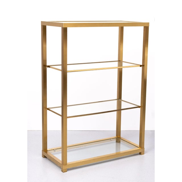 Brass and Glass Shelf, Italy, 1978 For Sale - Image 10 of 10