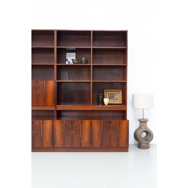 Large Modern Danish Rosewood Bookcase, 1970s For Sale - Image 13 of 18