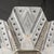 Art Deco Frosted Glass Cubist Geometric Detail & Fluted Chandelier Signed Leleu For Sale - Image 9 of 18