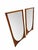 Enhance your space with this stunning pair of Mid-Century Modern Broyhill Brasilia walnut mirrors, one of the most...