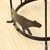 Restoration Hardware Vintage Wrought Iron SideTable With Safari Animal Silhouette For Sale - Image 4 of 6