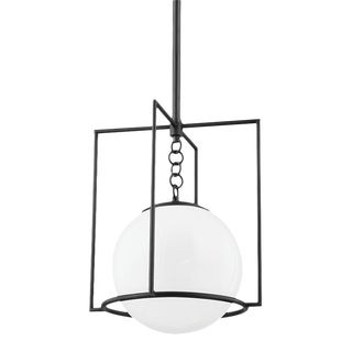 Mitzi Frankie 1-Light Small Pendant, Old Bronze For Sale