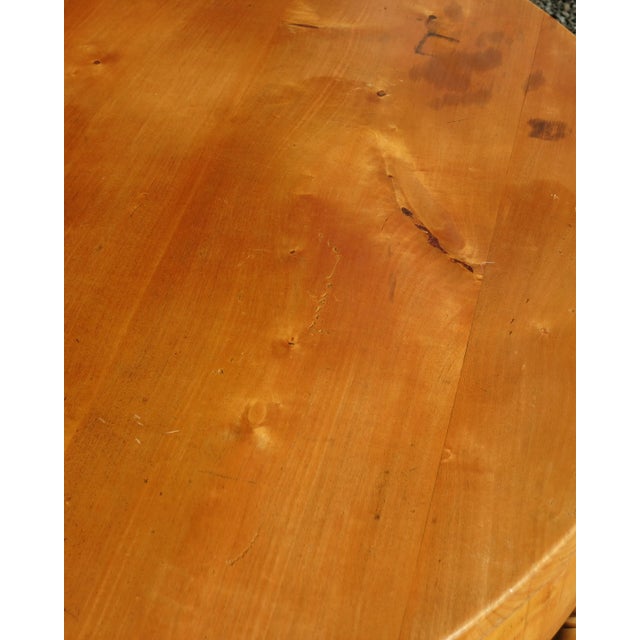 Mid 20th Century Pair of Pine Demi Lune Tables For Sale - Image 12 of 13