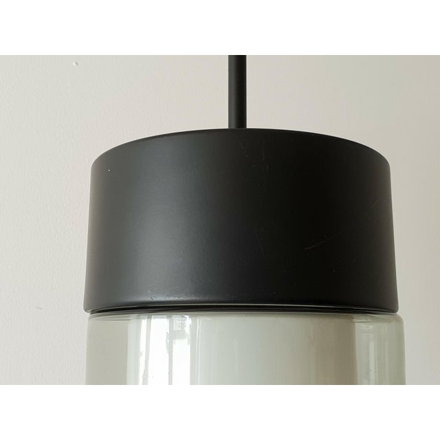 1960s Vintage Steel and Glass Pendant Light, 1960s For Sale - Image 5 of 8