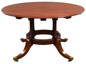 Circular Mahogany Extending Dining Table, 1920s