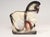 Vintage Painted Red, White, and Black Chalkware Trojan Horse Sculpture / Figurine For Sale - Image 4 of 16