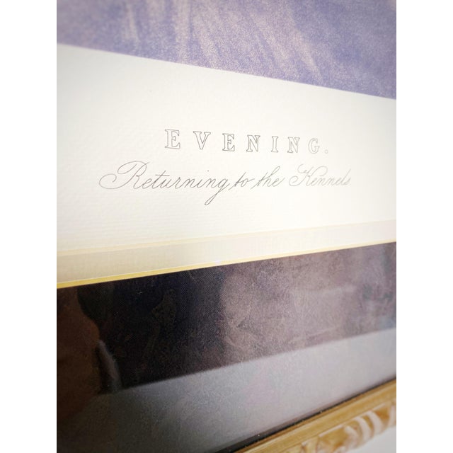 Set of Morning and Evening Framed Prints by e.a.s. Douglas Equestrian Hunting Artworks For Sale - Image 12 of 12