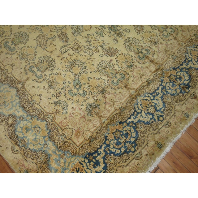 Late 20th Century Zabihi Collection Traditional Floral Persian Kirman Room Size Rug For Sale - Image 16 of 18
