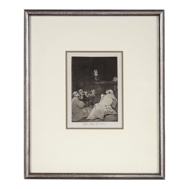 "Que Pico De Oro" (What a Golden Beak) by Francisco Goya For Sale