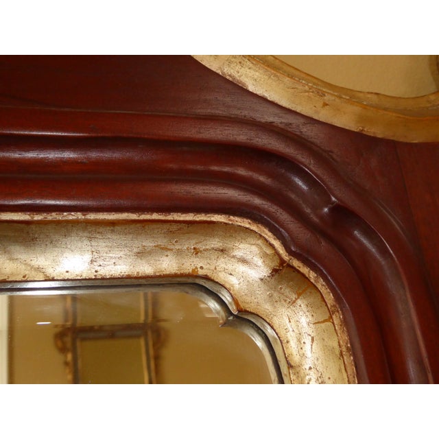 Vintage Tall Solid Wood Luxury Wall Mirror by Harrison Gil Christopher Guy For Sale - Image 9 of 11