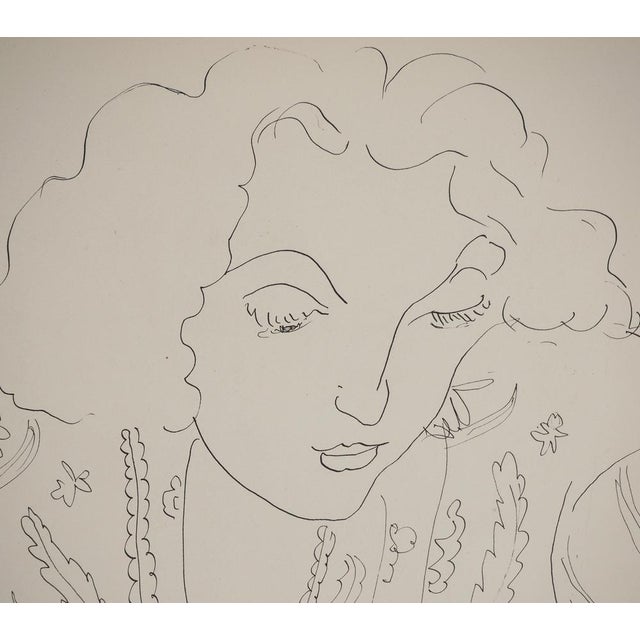 Modern Henri Matisse, Jeune femme au chemisier, Lithograph For Sale - Image 3 of 6