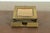 A gorgeous Arts & Crafts period brass finished hand hammered copper perpetual desk calendar frame or picture frame with...