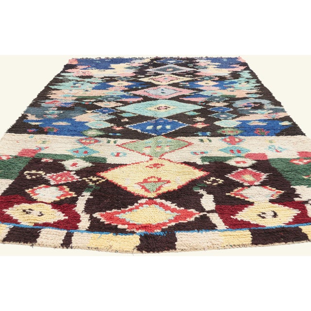 Tribal Vintage Azilal Moroccan Rug, 05'04 X 10'02 For Sale - Image 3 of 10