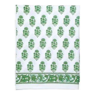 Riya Twin Bed Green Flat Sheet For Sale