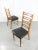 Set of Vintage Wooden & Brass Scandinavian Dining Chairs For Sale - Image 17 of 18