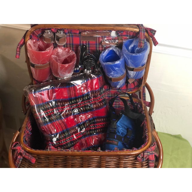 Vintage Picnic Time Picnic Basket Chairish