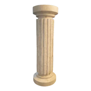 Postmodern Tessellated Neoclassical Fluted Column Pedestal
