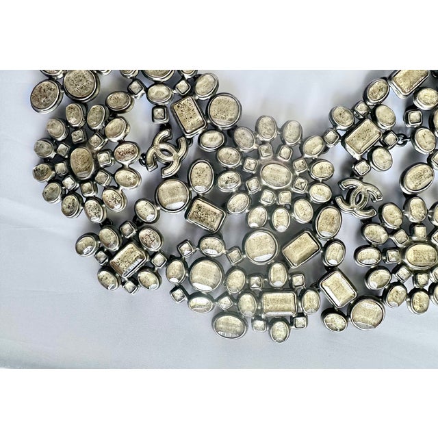 2010 Chanel Necklace Cruise Gripoix Goossens CC Double C Bib Collar Runway For Sale - Image 10 of 12