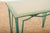 Side Table in Green Lacquered Wrought Iron and Sand-Colored Glass Top For Sale - Image 10 of 12
