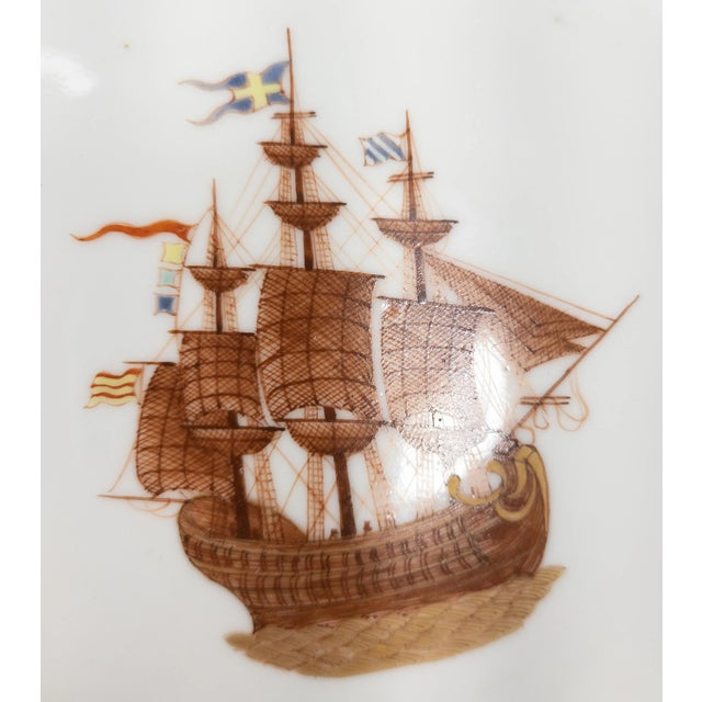 Chinese Export Porcelain Plate With Ship For Sale - Image 4 of 11