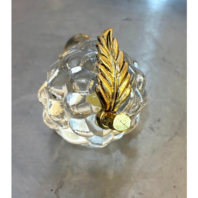 Glass Grape Bunch Paper Weight For Sale - Image 4 of 5