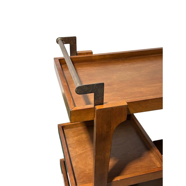 Wood Holly and Martin Zhori Mid Century Modern Bar Cart Modern Tea Set For Sale - Image 7 of 12