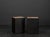 Black Brutalist Patinated Wood Cube Coffee Tables, 1960s, Set of 2 For Sale - Image 8 of 18